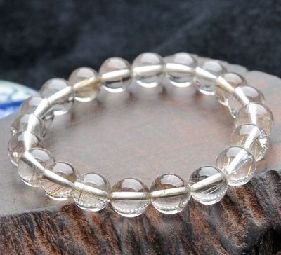 純天然9mm魔鬼發(fā)晶銀發(fā)手鏈Y81Y137 東海縣盛飾珠寶的匠心之作